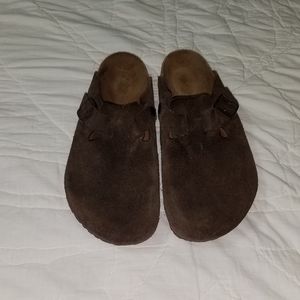 Birkenstock Boston brown suede 39 clog/mule/slide